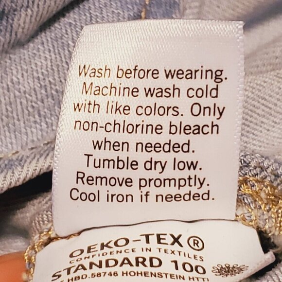 SO Goods For Life Womens Light Blue High Rise Flare Jeans Size 9/29W Cotton Blen - Picture 11 of 12